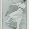 Miss E. D. Holman. Finish of Overhead Smash.