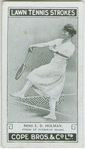 Miss E. D. Holman. Finish of Overhead Smash.