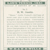 H. W. Austin.
