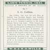 I. G. Collins.