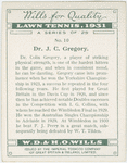 Dr. J. C. Gregory