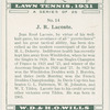 J. R. Lacoste.
