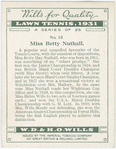 Miss Betty Nuthall.