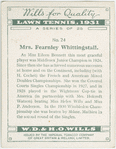 Mrs. Fearnley Whittingstall.