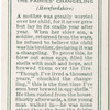 The fairies' changeling (Herefordshire).