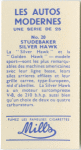 Studebaker Silver Hawk.