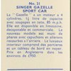 Singer Gazelle sport car.