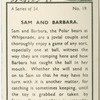 Sam and Barbara.