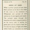 Nero at ease.