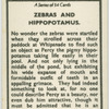 Zebras and hippopotamus.