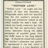 "Mother love."