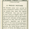 A proud mother.
