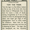 Tom the tiger.