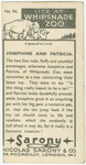 Josephine and Patricia.