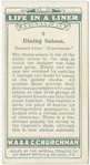 Dining Saloon.  Cunard Liner "Mauretania."