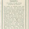 Laundry.  Canadian Pacific Liner "Empress of France."