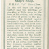 Ship's shop.  R.M.S.P. "A" class liner.