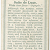 Suite de luxe.  White Star Liner "Olympic."