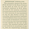 Semaphore signalling.