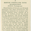 Marine signalling with searchligh. (H.M.S. Courageous).