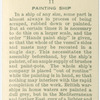Painting ship.