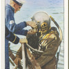 Naval diver about the descend.