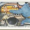 Seaman funner polishing breeche of 15-inch gun.