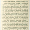 Adjustment of torpedo gear.