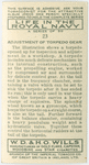 Adjustment of torpedo gear.