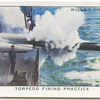 Torpedo firing practice (H.M.S. Vampire.)