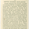 Depth charge explosions.