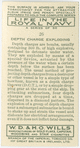 Depth charge explosions.