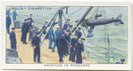 Hoisting in paravane.