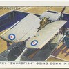 Fairey "Swordfish" going down in lift (H.M.S. Furious).