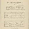 Just as the sun went down
