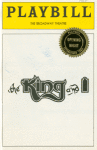 Program for the opening night (1/7/1985) of the revival of The King and I