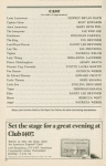 Program for the opening night (1/7/1985) of the revival of The King and I