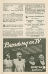 Program for the opening night (1/7/1985) of the revival of The King and I