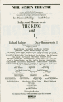 Program for the 1997 revival of The King and I