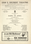 Program (dated 4/19/1937) for Babes in Arms