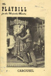 Program for the 1949 revival of Carousel