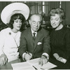 Patrice Munsel [from the cast of The Merry Widow], Richard Rodgers and Risë Stevens [from the cast of The King and I] in publicity photo for the 1964 Lincoln Center revival of The King and I