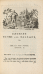 Ancient songs and ballads [...] ballads to illustrate Shakespeare