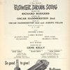 Program for the opening night (12/1/1958) of Flower Drum Song