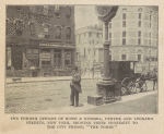 The former offices of Howe & Hummel, Center and Leonard Streets, New York, showing their proximity to the city prison, "The Tombs"