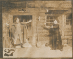 Unidentified cast members in a scene from The Passing Show of 1914.