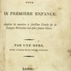 Six histoires pour la prémiere enfance