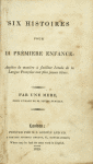 Six histoires pour la prémiere enfance