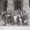 Supporters of imprisoned Rosa Lee Ingram gathered at the Georgia State Capitol at the time of her parole hearing, ca. 1953