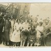 Guests at breakfast party for Langston Hughes hosted by Regina Anderson and Ethel Ray at 580 St. Nicholas Avenue, Harlem, May 1925. Back row, left to right: Ethel Ray (Nance), Langston Hughes, Pearl Fisher, Rudolf Fisher, Luella Tucker, Clarissa Scott, Hubert Delany. Front row, left to right: Helen Lanning, Regina Anderson (Andrews), Esther Popel, Jessie Fauset, Marie Johnson and E. Franklin Frazier